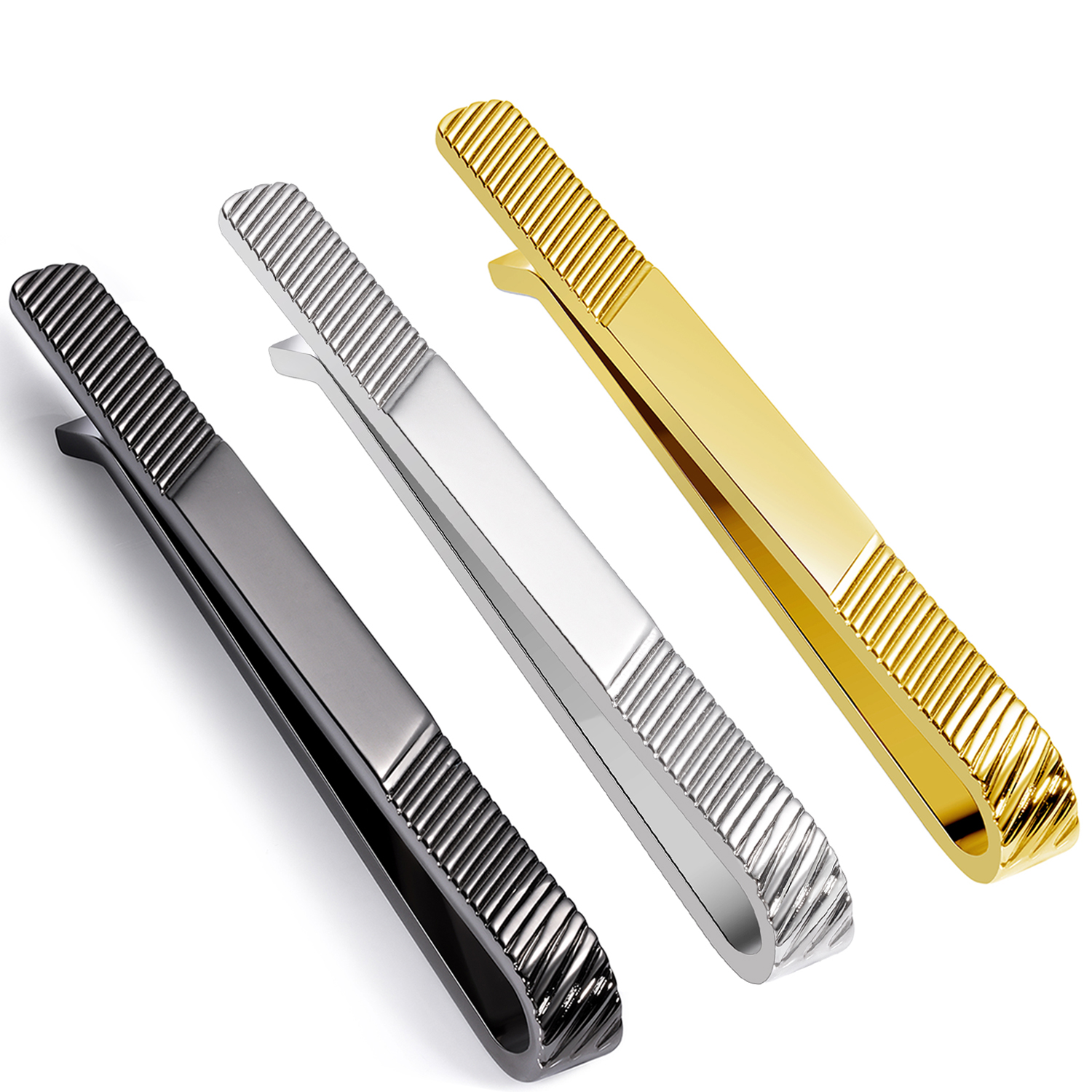 TAIGRAMA 2.5 inch Tie Clip for - مراجعة Tie Bar Set Gift وسعره