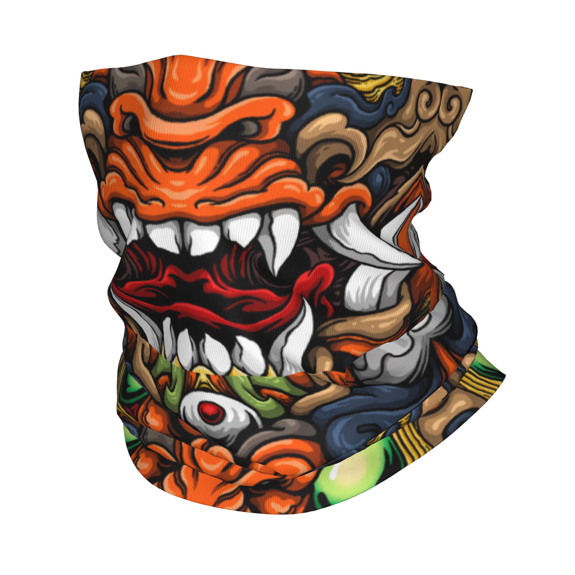Custom Samurai Demon Oni Winte - مراجعة Neck Warmer Tube وسعره