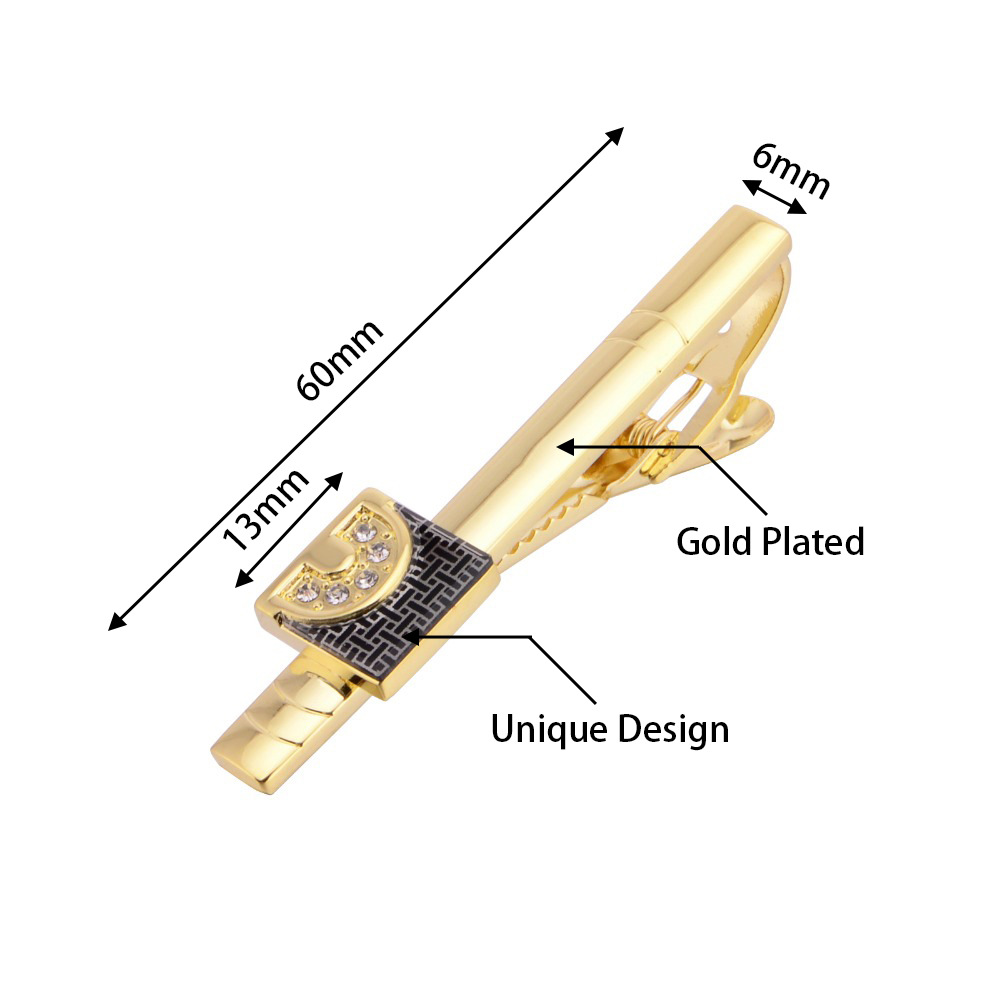 Gold Tone Cufflinks Tie Bar Se - مراجعة Tie Bar Set Gift وسعره