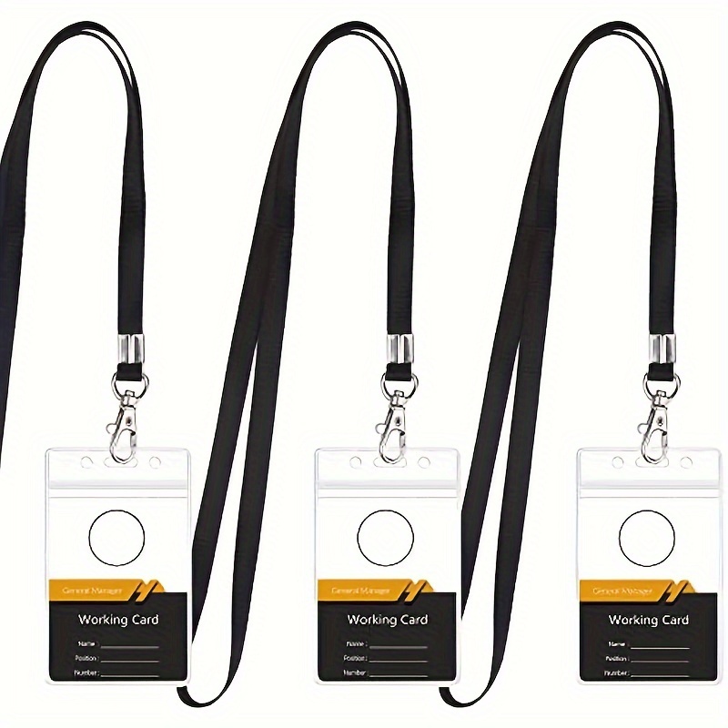 transparent waterproof name ba - مراجعة Lanyard Badge Holder وسعره