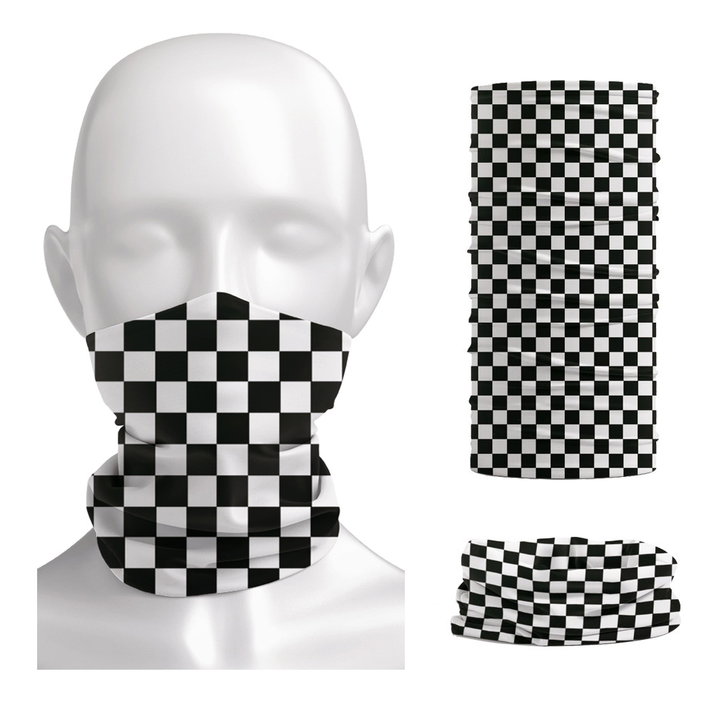 Checkered Ska Printed Headband - مراجعة Neck Warmer Tube وسعره