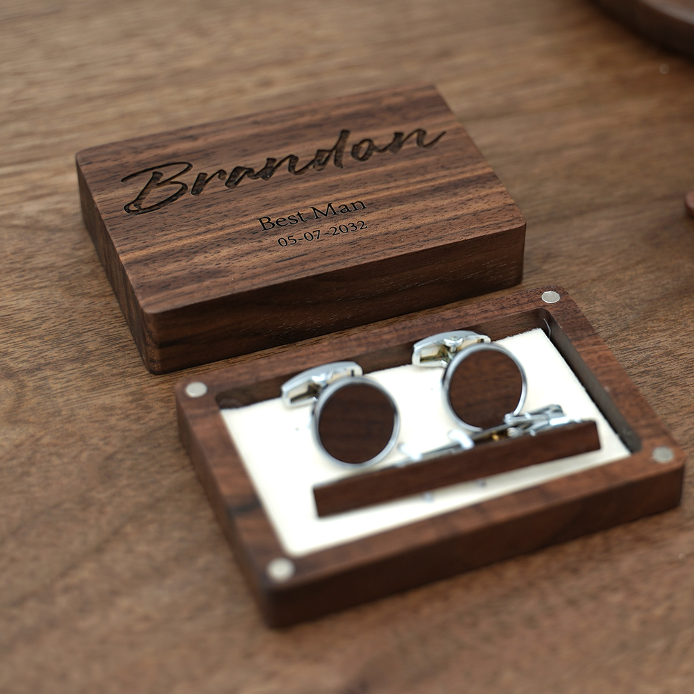 Name Engraved Groomsmen Best M - مراجعة Tie Bar Set Gift وسعره